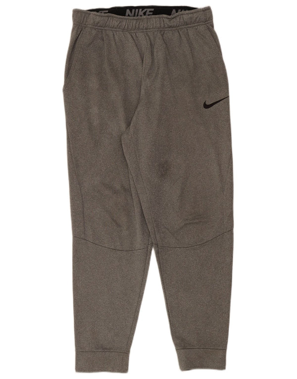 Pantaloni de trening Nike Dri Fit pentru bărbați Pantaloni de jogging Gri mediu Poliester cu pături