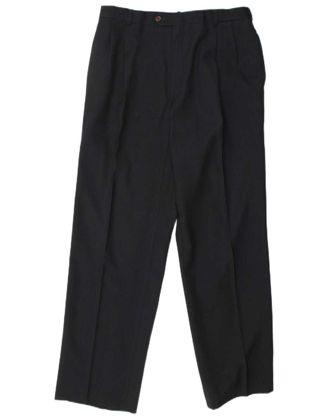 Egon Von Furstenberg Mens UK 40 Large W32 L32 Lână virgină neagră