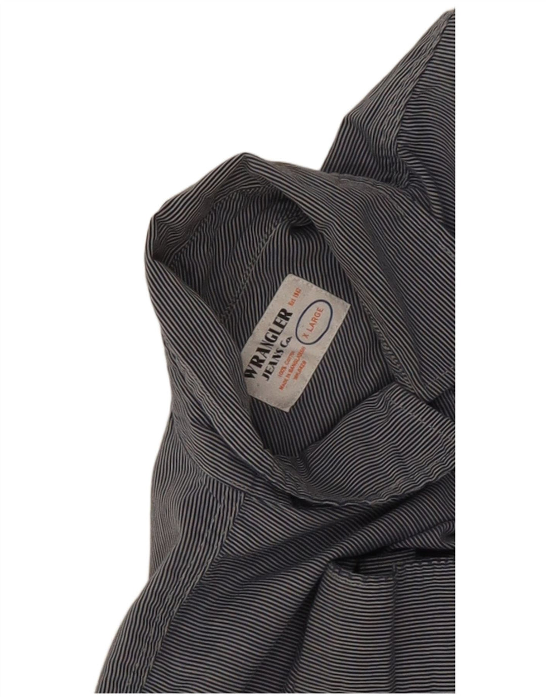 Cămașă pentru bărbați Wrangler XL, bumbac cu dungi, albastru