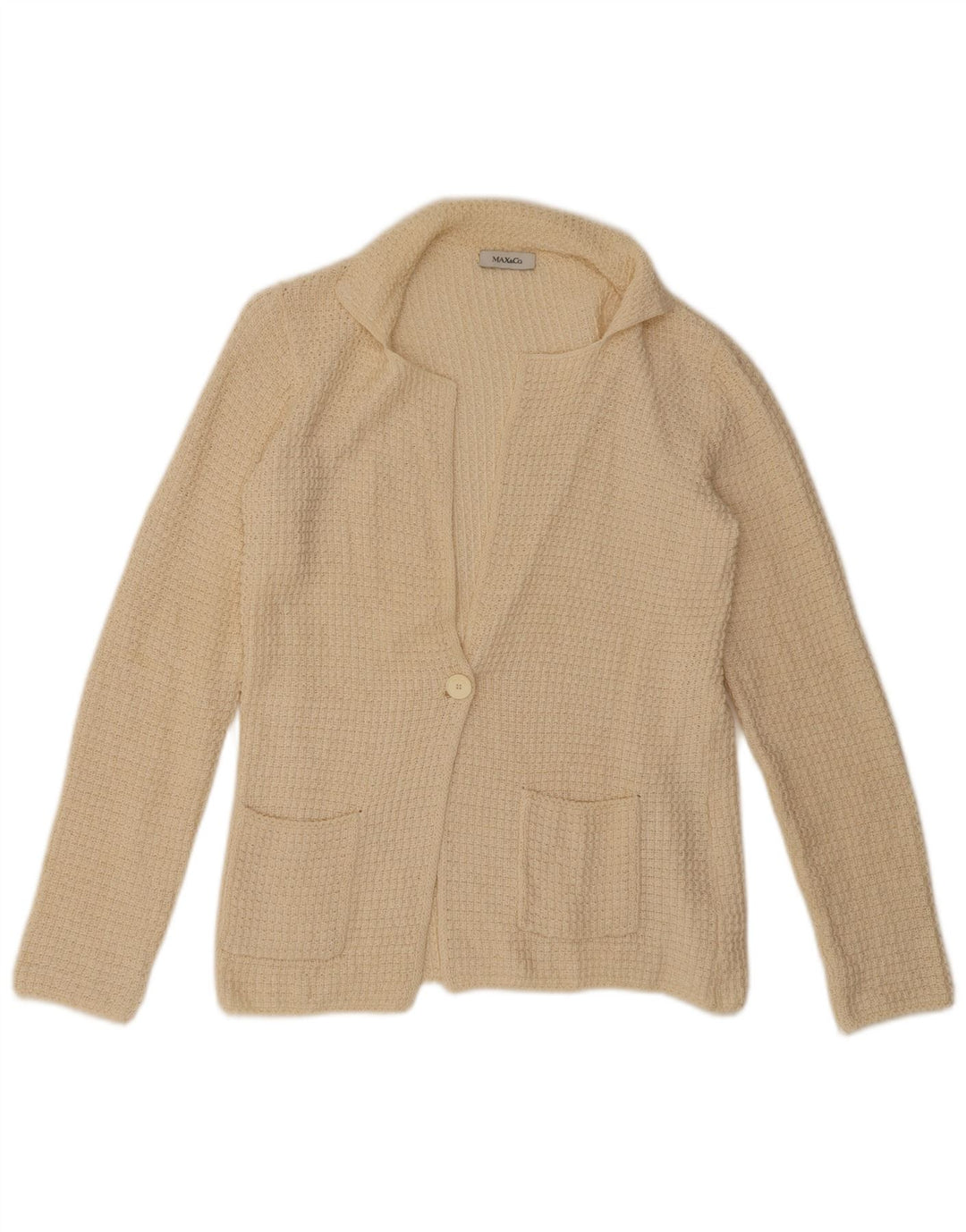 Max & Co. Pulover cardigan pentru femei UK 10 Mic Bej In
