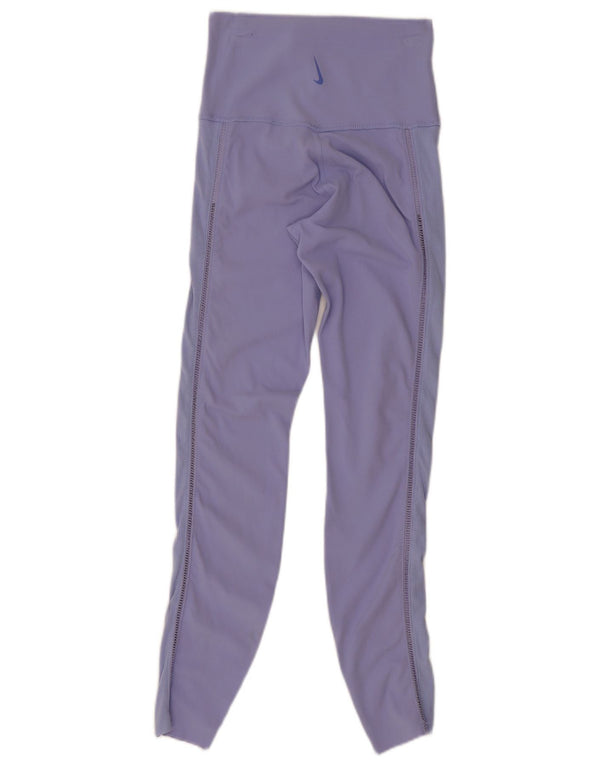 Leggings Nike Dri Fit pentru femei UK 4 XS Violet Nylon