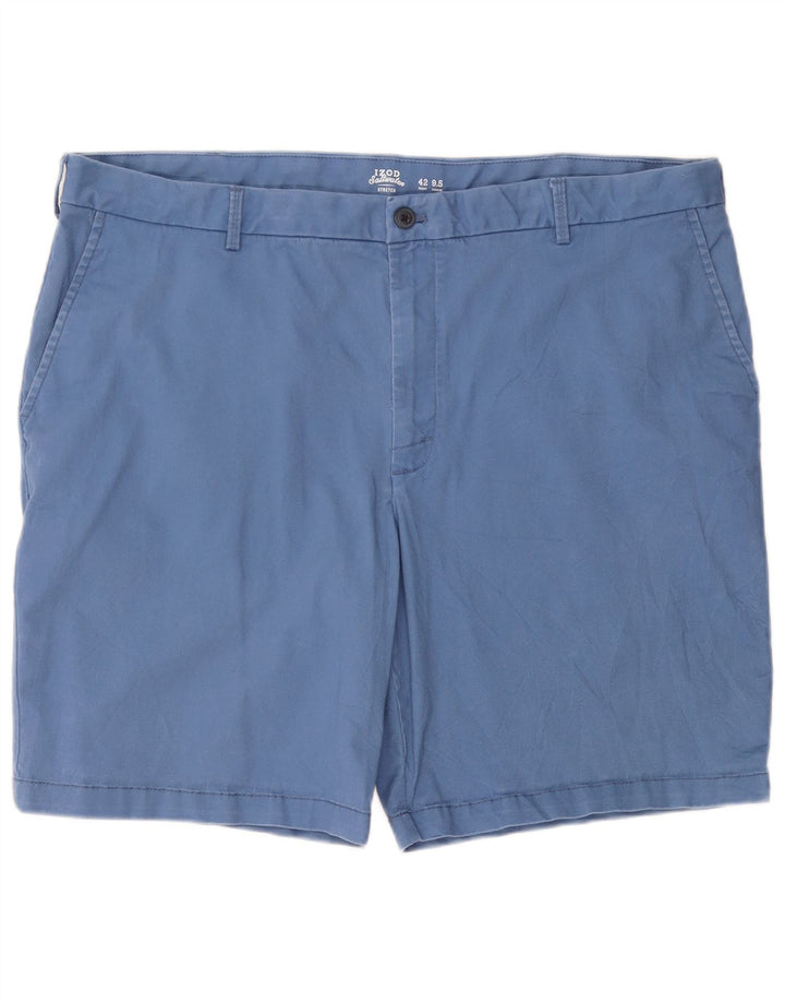 Pantaloni scurți chino stretch pentru bărbați IZOD W42 2XL bumbac albastru