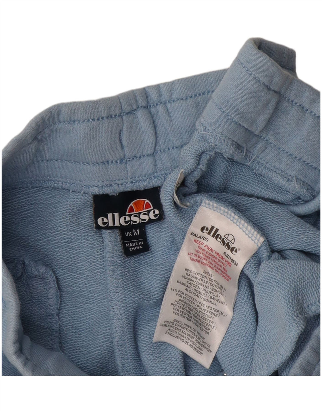 Pantaloni scurți sport Ellesse pentru bărbați, bumbac albastru mediu