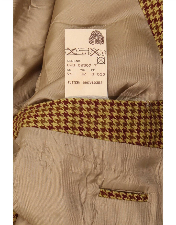 Blazer pentru bărbați Hugo Boss cu 2 nasturi, UK 42 XL, lână nouă, maro, picior de gală