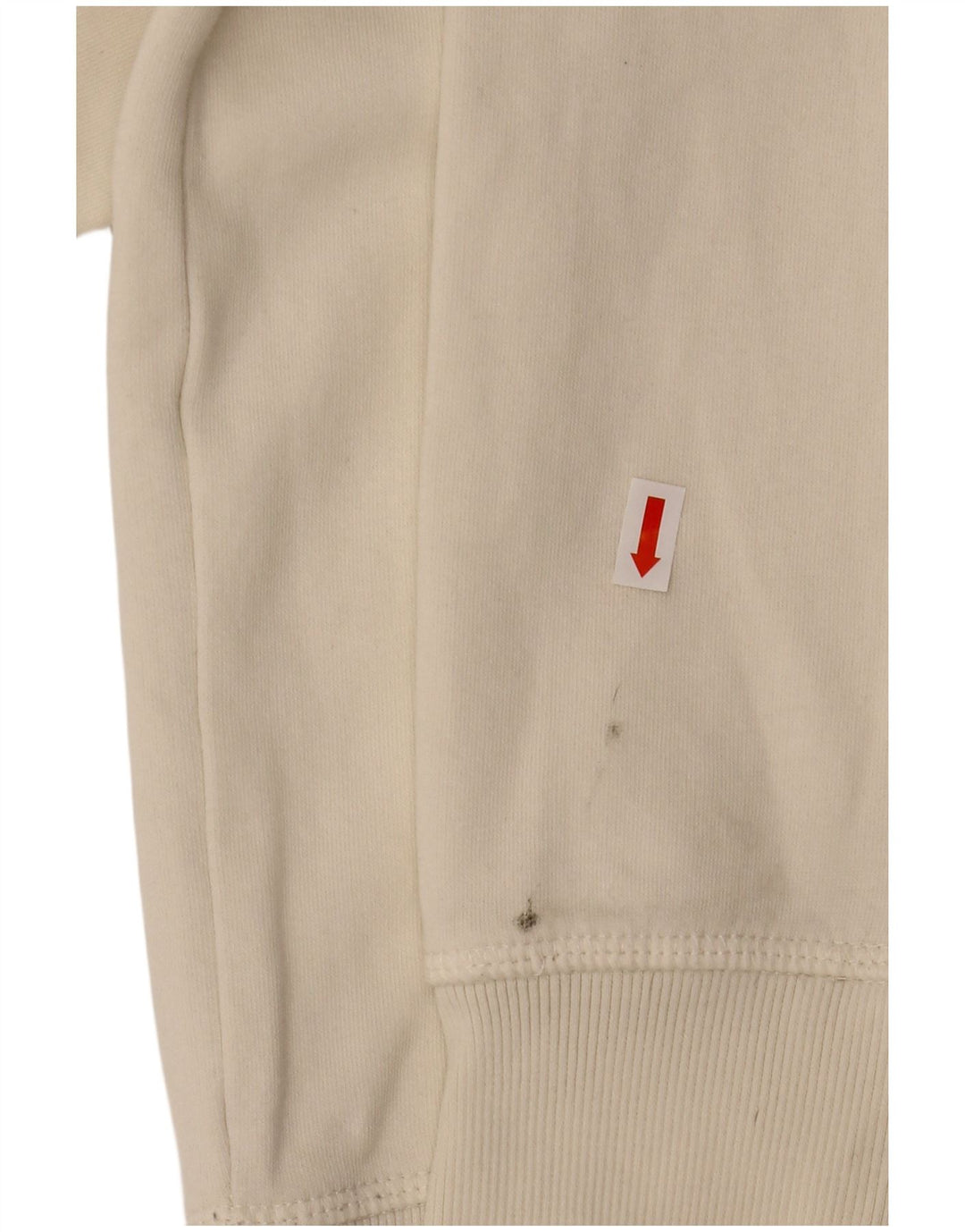 Pulover pentru damă CHAMPION cu hanoră grafică UK 14, bumbac alb mediu