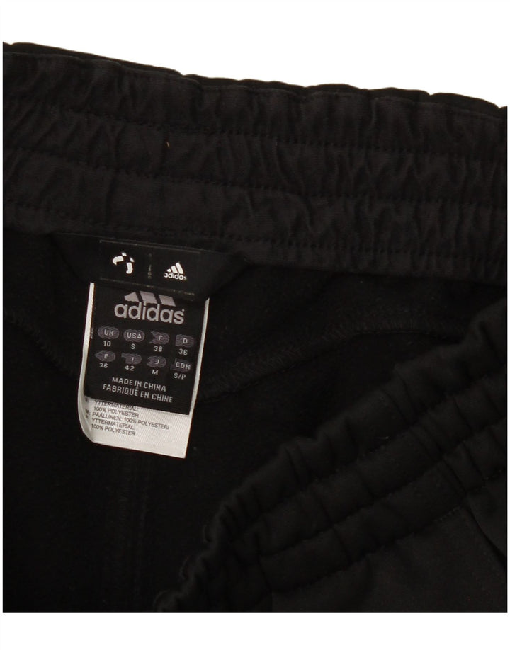 Pantaloni de trening Adidas Climalite pentru femei UK 10 Poliester negru mic