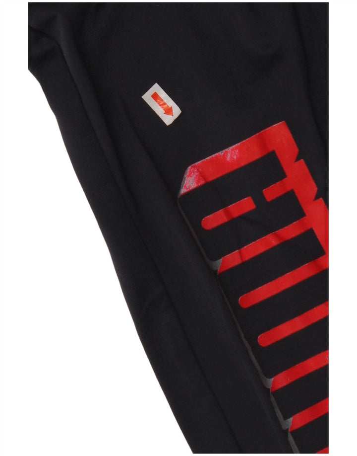 Pantaloni de trening grafic PUMA pentru băieți Pantaloni de jogging 13-14 ani mari bleumarin