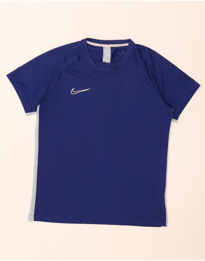 Tricou pentru bărbați Nike Dri Fit Top mare, albastru, poliester color bloc