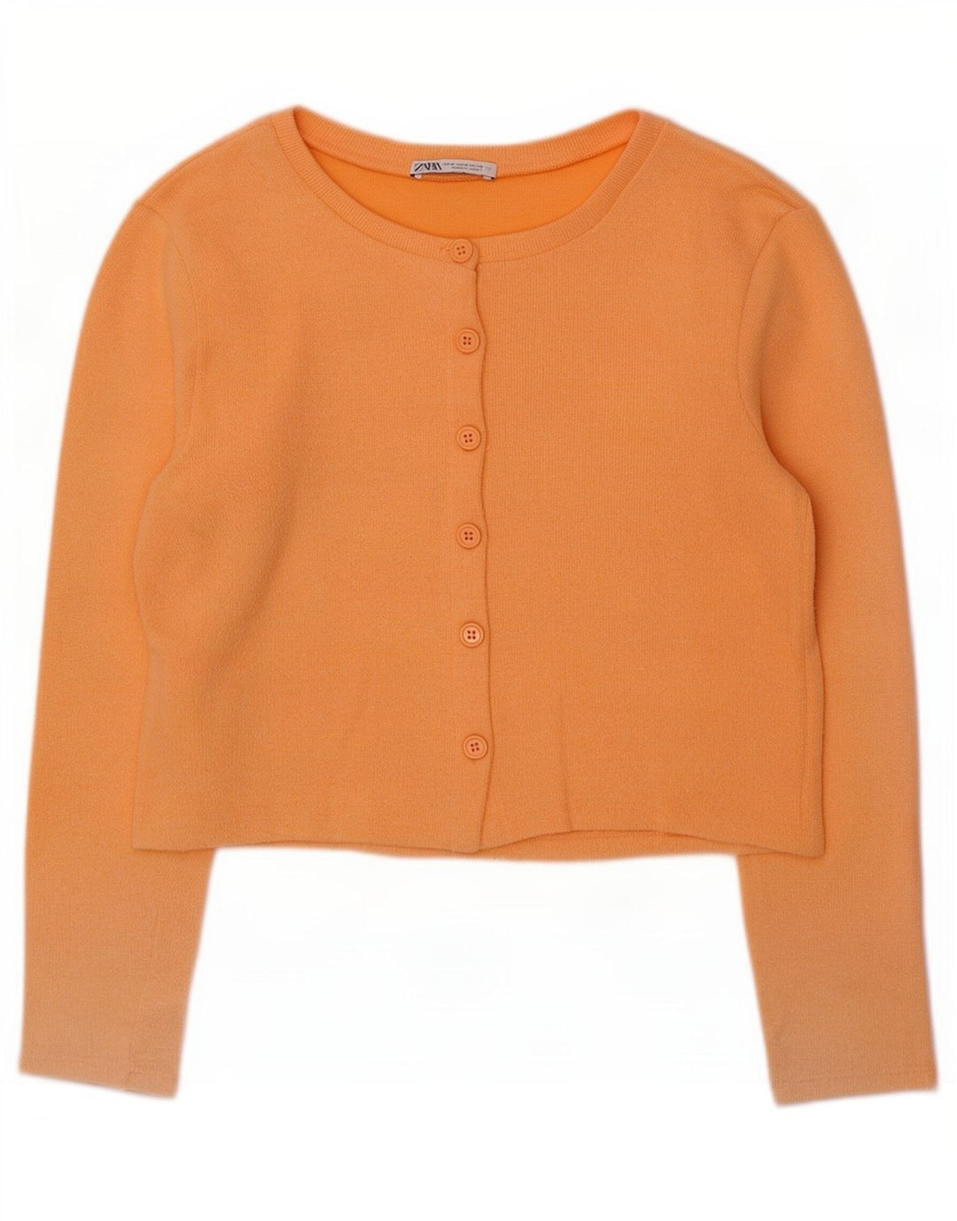 Top cardigan pentru femei Zara UK 12 portocaliu mediu
