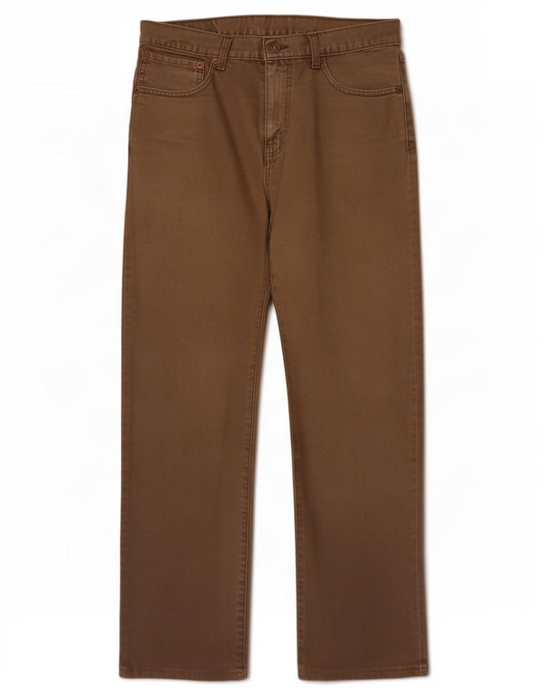 Levi's Mens 751 Straight Jeans W32 L30 Brown Cotton