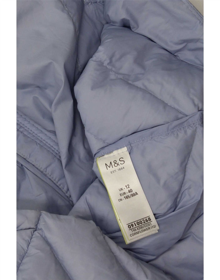 Jachetă căptușită pentru femei Marks & Spencer UK 12 Medium Blue Poliamidă