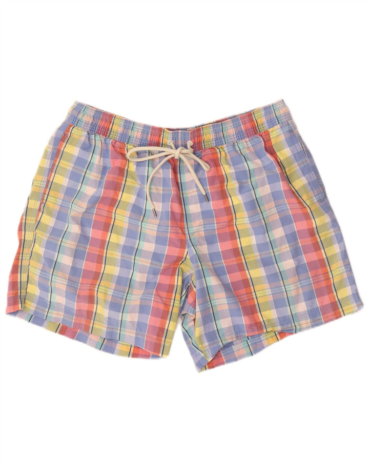 Pantaloni scurți de înot pentru bărbați Marks & Spencer XL, multicolor, bumbac carouri