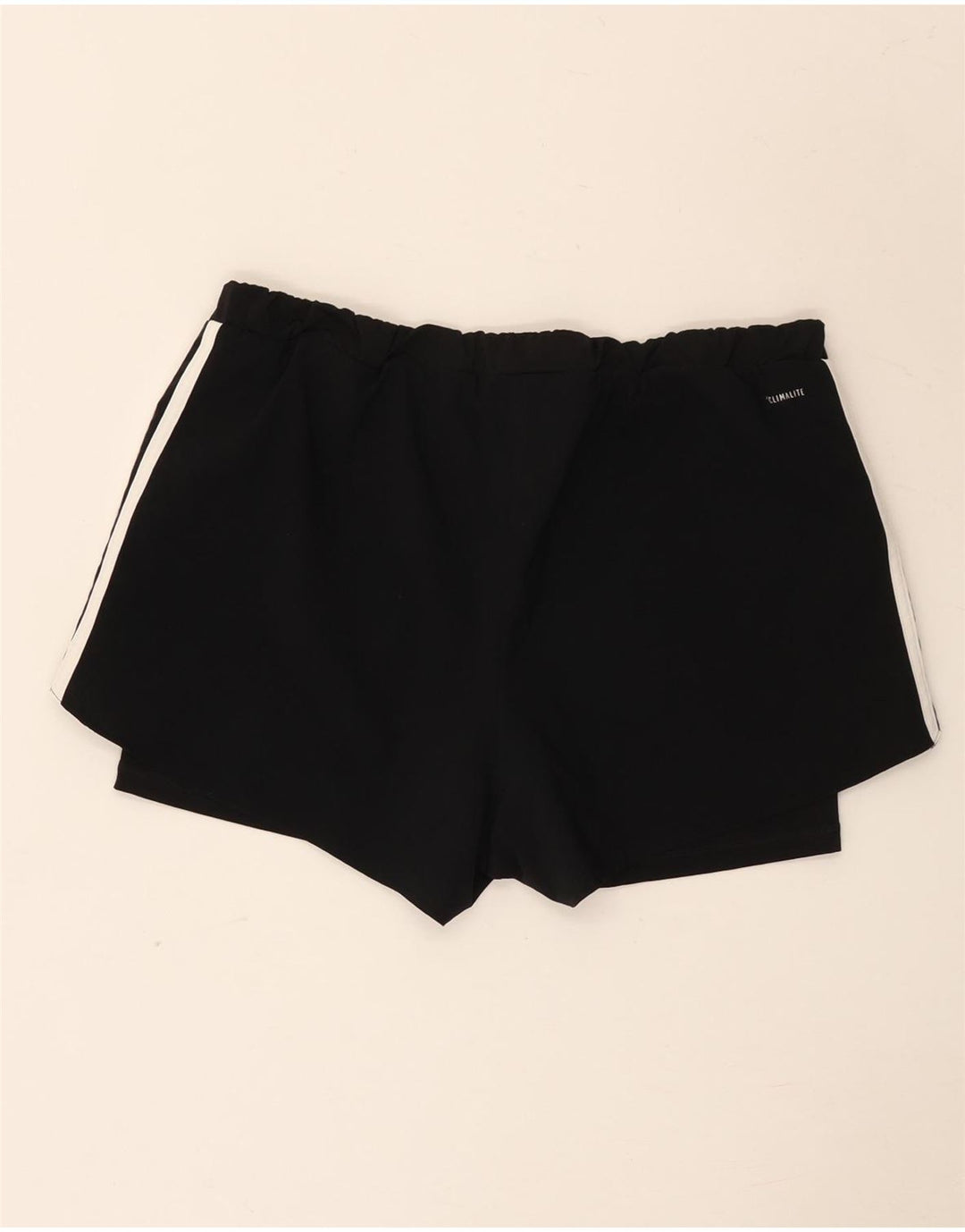 Pantaloni scurți sport Climalite Adidas pentru femei UK 14 Poliester mediu negru