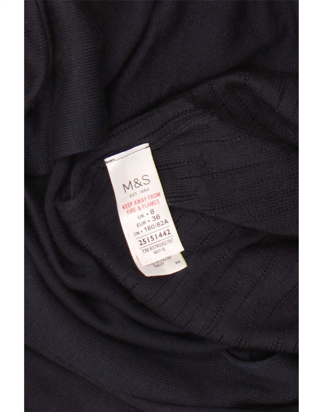 Pulover cardigan deschis pentru femei Marks & Spencer UK 8 mic, bleumarin, viscoză