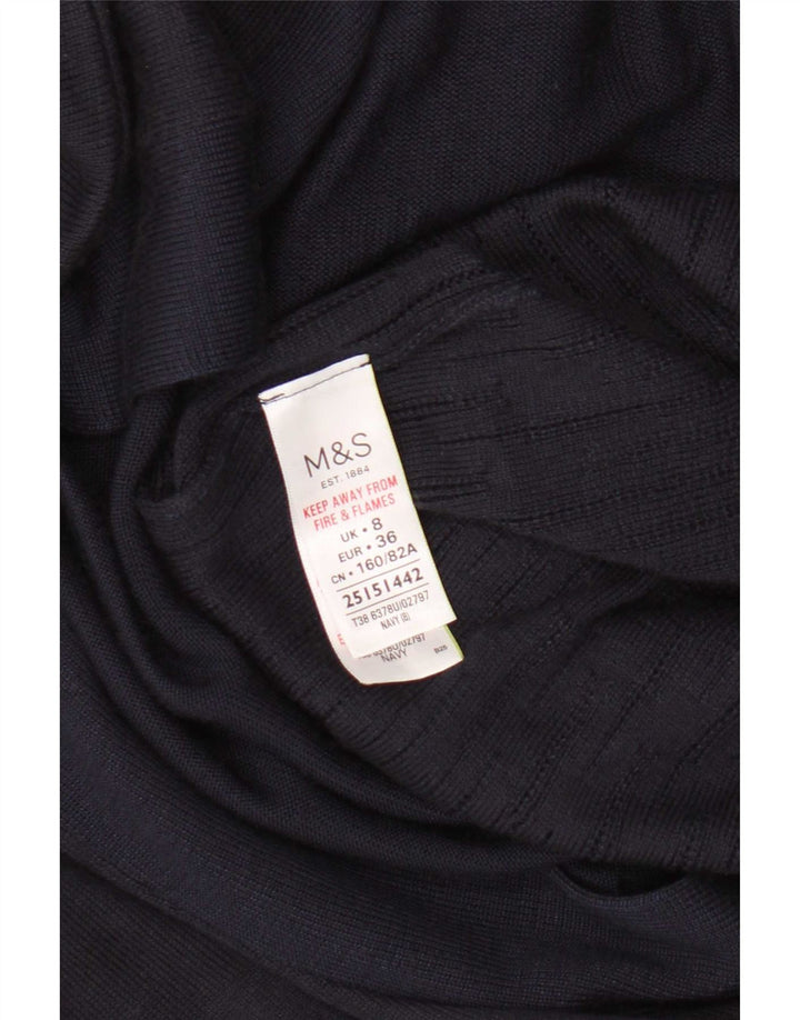 Pulover cardigan deschis pentru femei Marks & Spencer UK 8 mic, bleumarin, viscoză