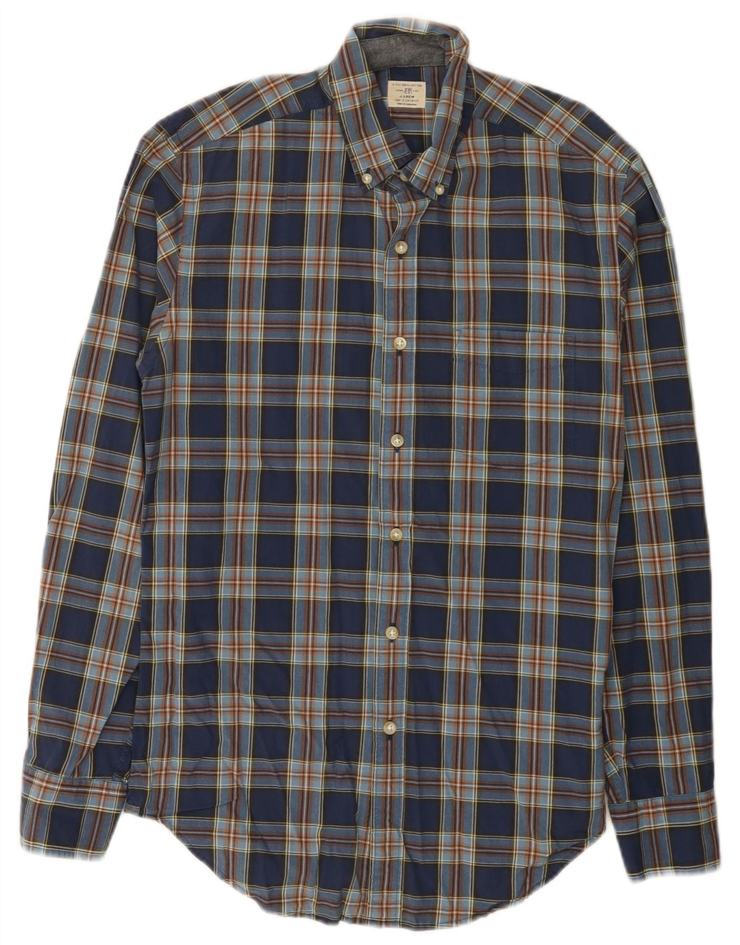 Cămașă pentru bărbați J. Crew Mărimea 14 1/2 Bumbac cu carouri albastre mici