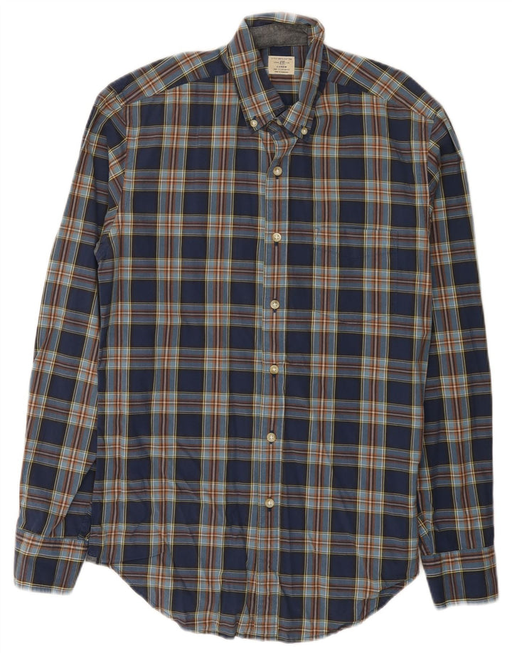 Cămașă pentru bărbați J. Crew Mărimea 14 1/2 Bumbac cu carouri albastre mici
