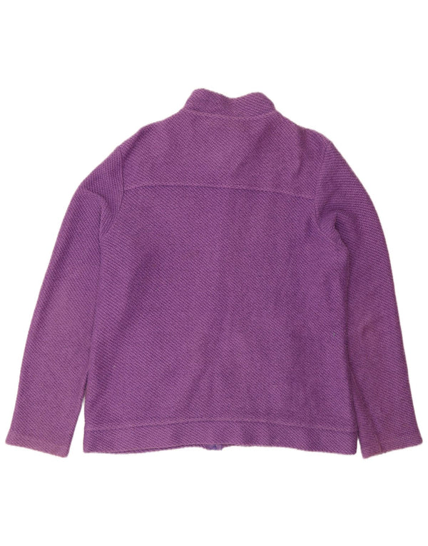 Pulover cardigan pentru femei Weird Fish UK 16, bumbac violet mare