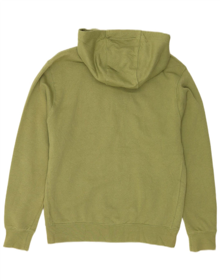 Pulover Nike pentru bărbați, cu fermoar, bumbac verde mediu