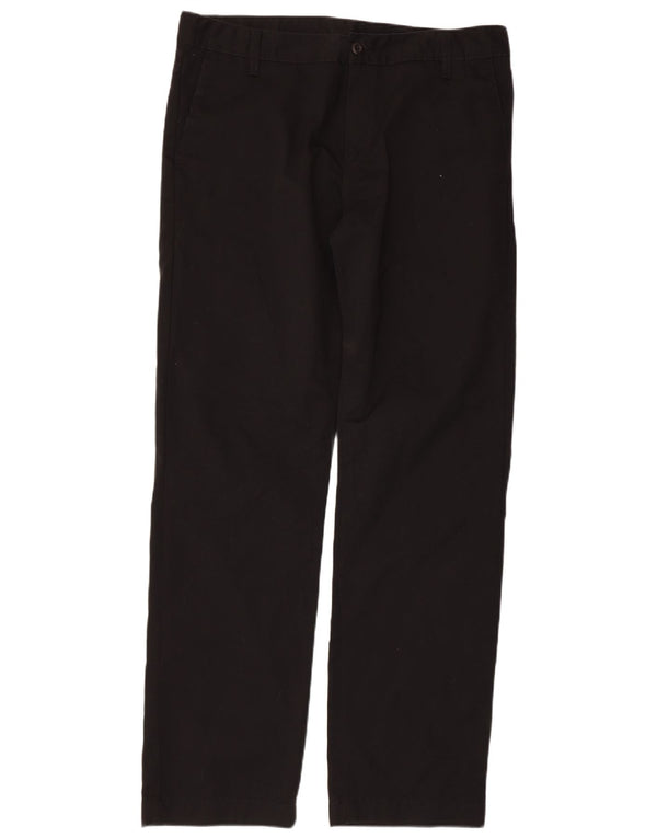 CARHARTT Mens Straight Chino Trousers W34 L32 Black Cotton
