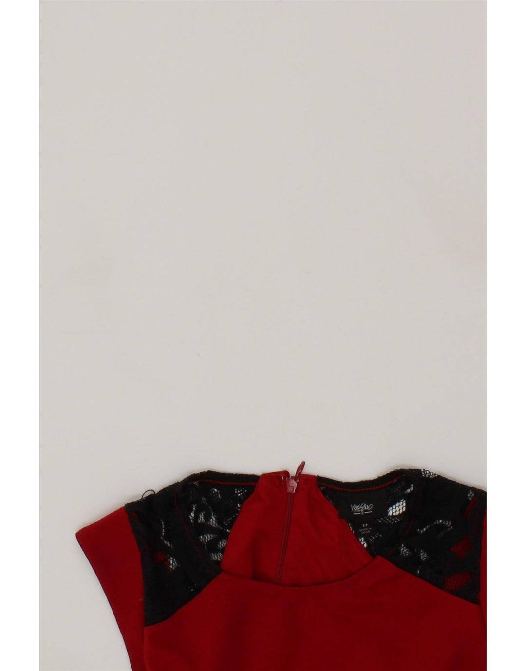 MOSSIMO Womens Sleeveless Swing Dress UK 10 Small Red Floral Polyester Vintage Mossimo and Second-Hand Mossimo from Messina Hembry 