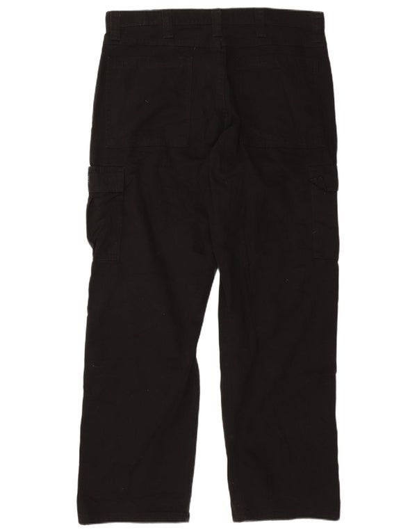 WRANGLER Pantaloni drepti cargo pentru bărbați W36 L32 bumbac negru