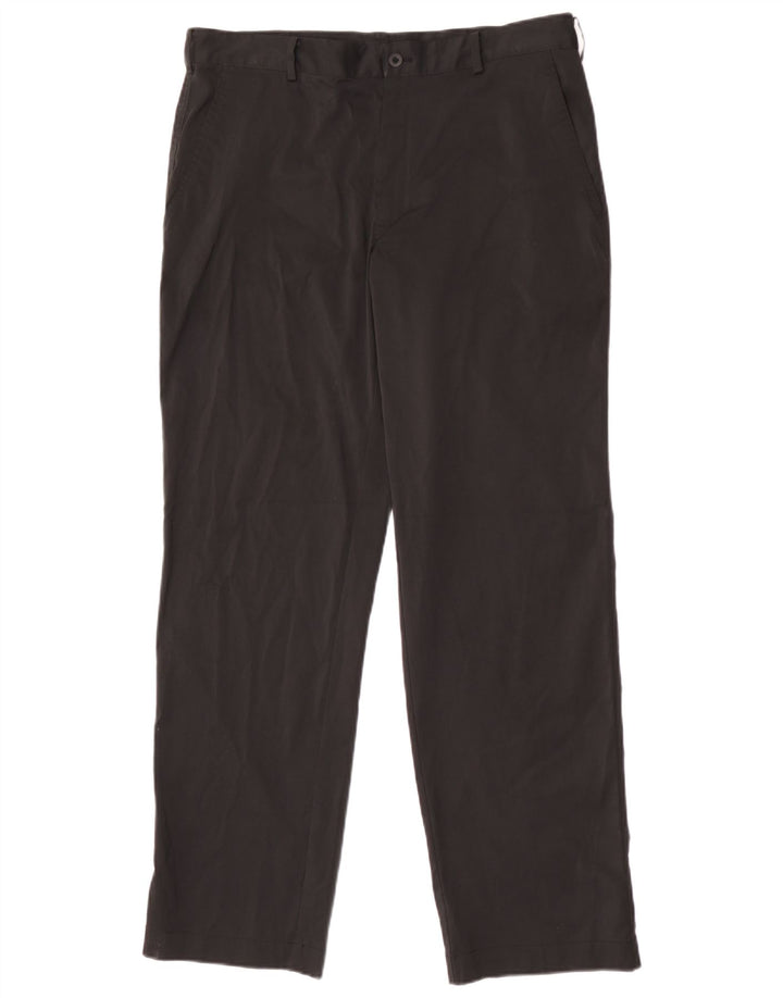 Pantaloni chino Dri Fit drepti pentru bărbați Nike W34 L32 Poliester negru