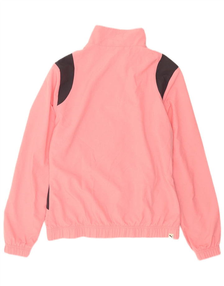 Jachetă de top pentru trening Puma pentru femei UK 14 Medium Pink Colorblock Poliester