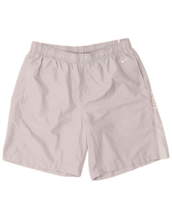 Pantaloni scurți sport grafic Nike pentru bărbați XL, gri poliester cu dungi