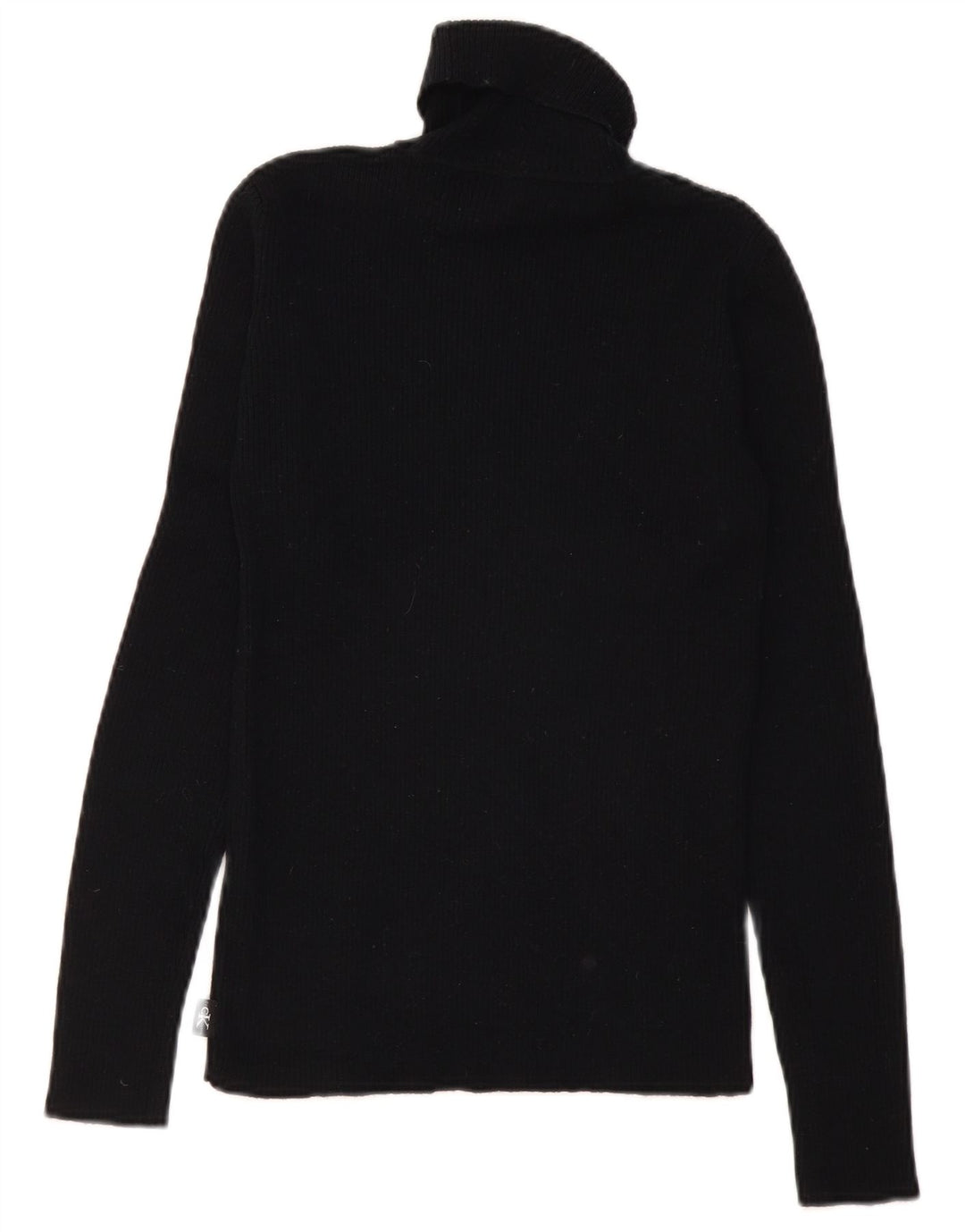 CALVIN KLEIN JEANS Pulover cu gât rulat pentru femei UK 12 Medium Black
