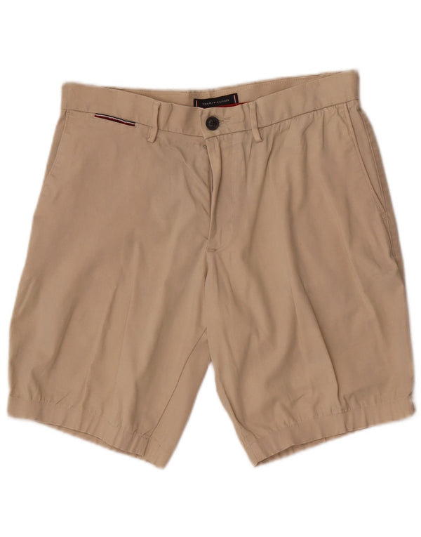 Pantaloni scurți chino Tommy Hilfiger pentru bărbați W30, bumbac mediu bej
