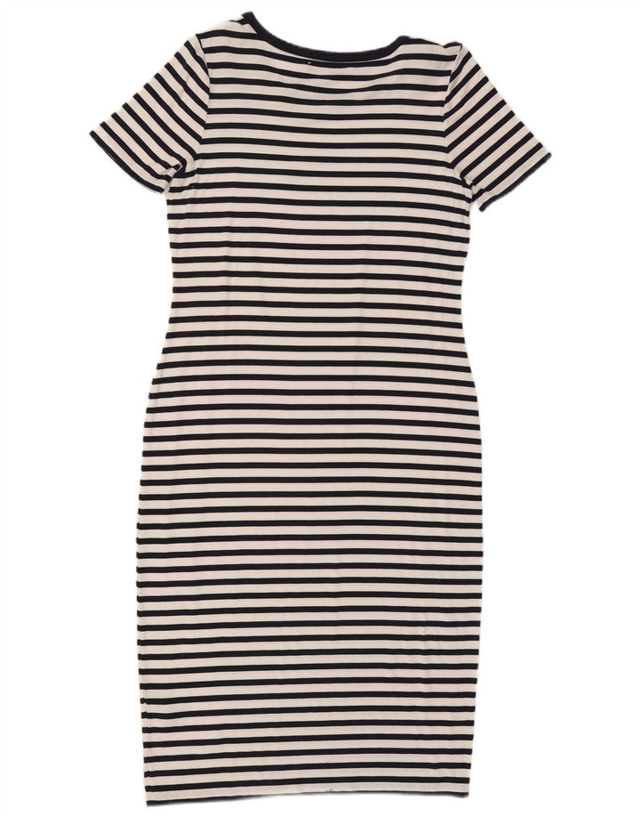 Rochie teacă pentru femei Marks & Spencer UK 12 Medium bleumarin, viscoză cu dungi