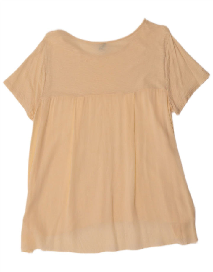 BENETTON Tricou pentru femei Top UK 16 Large Beige