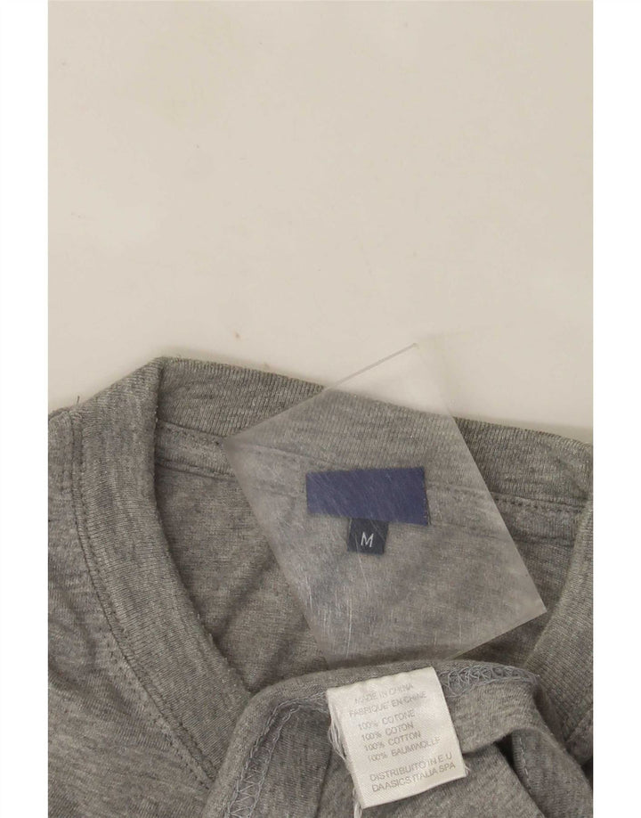 Tricou grafic Asics pentru bărbați Top din bumbac cu pete gri mediu