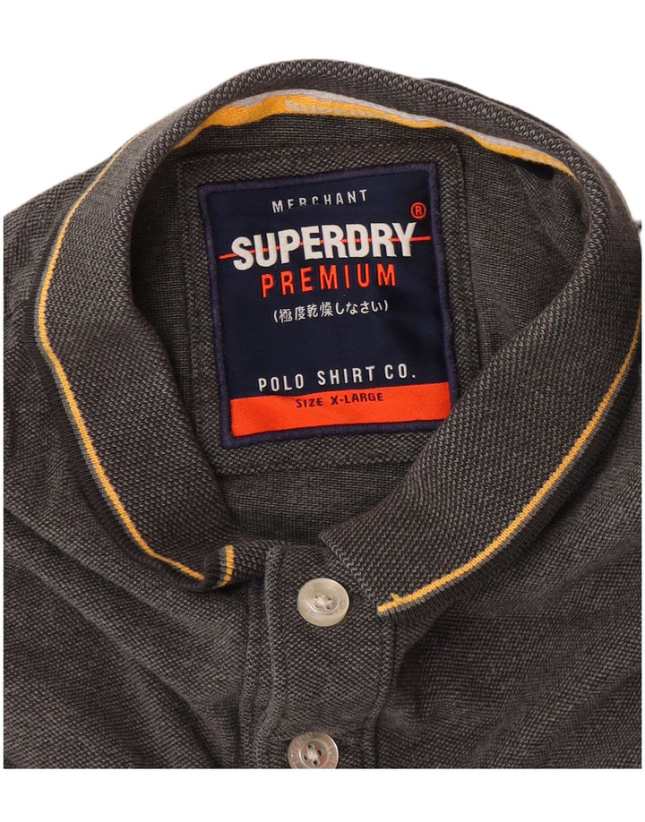 Tricou polo pentru bărbați Superdry XL gri