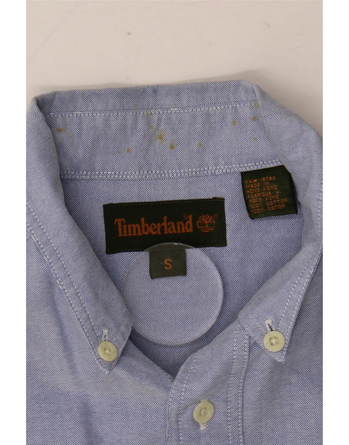 Cămașă Timberland Loose Fit pentru bărbați din bumbac albastru mic