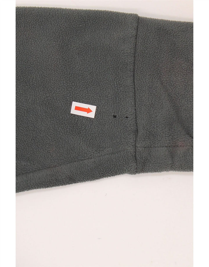 AVIREX Womens Zip Neck Fleece Jumper UK 20 2XL Grey Polyester