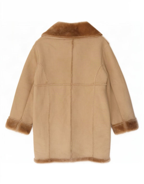 Pardesiu supradimensionat pentru femei Casamia Sherpa UK 10 Small Beige Poliester