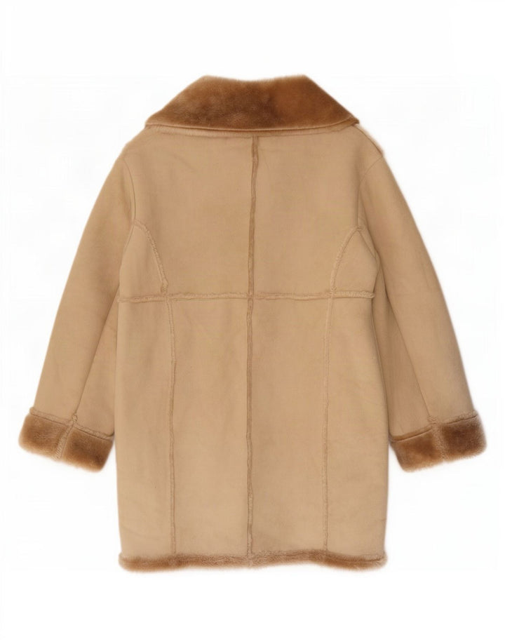 Pardesiu supradimensionat pentru femei Casamia Sherpa UK 10 Small Beige Poliester