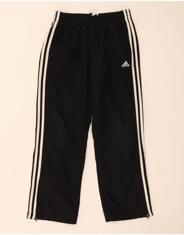 Pantaloni de trening Adidas pentru fete 11-12 ani, negru, poliester