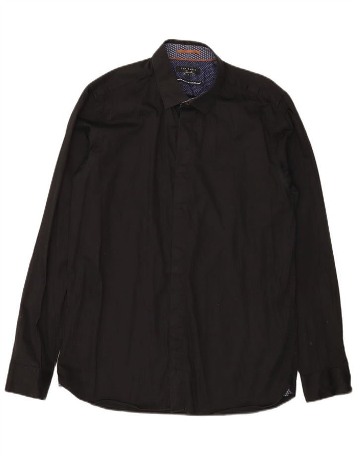 Cămașă pentru bărbați Ted Baker Mărimea 4, mare, negru, bumbac