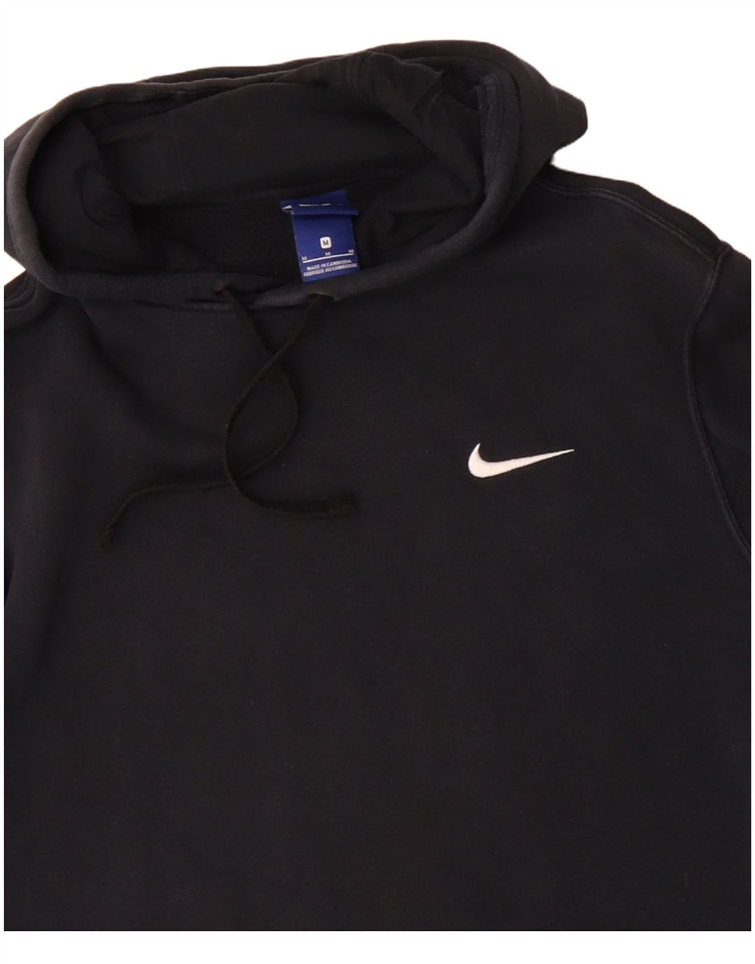 Pulover Nike pentru bărbați, bumbac mediu negru