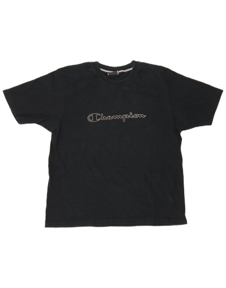 Tricou grafic pentru bărbați Champion Top Mediu Negru