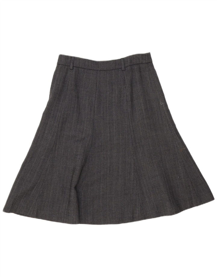 Fusta A-Line pentru femei J. Crew US 2 XS W28 Gri din Lână Herringbone