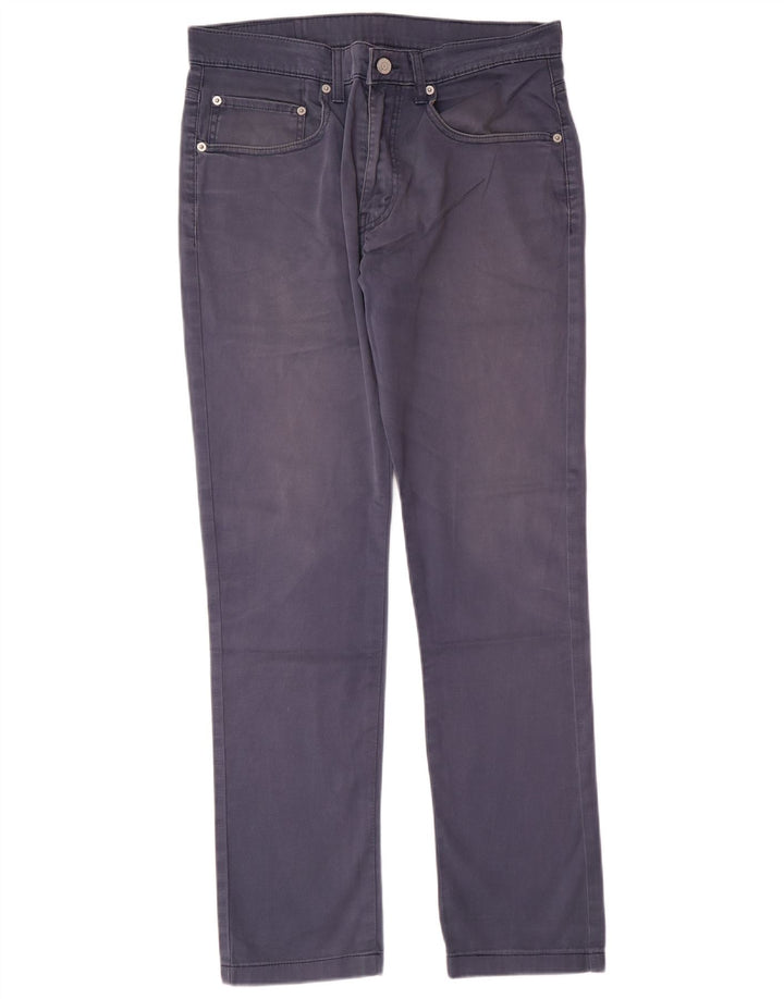 Pantaloni casual drepti pentru bărbați LEVI'S L33 L30 Bumbac bleumarin