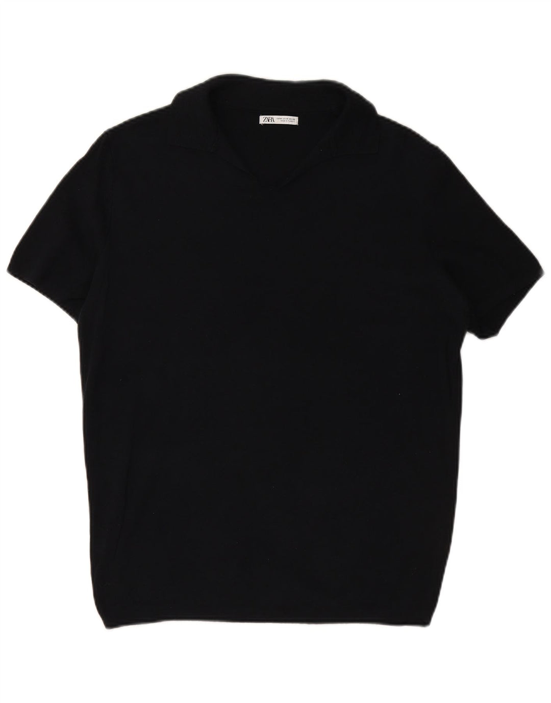 Cămașă polo pentru bărbați ZARA Mediu Bleumarin