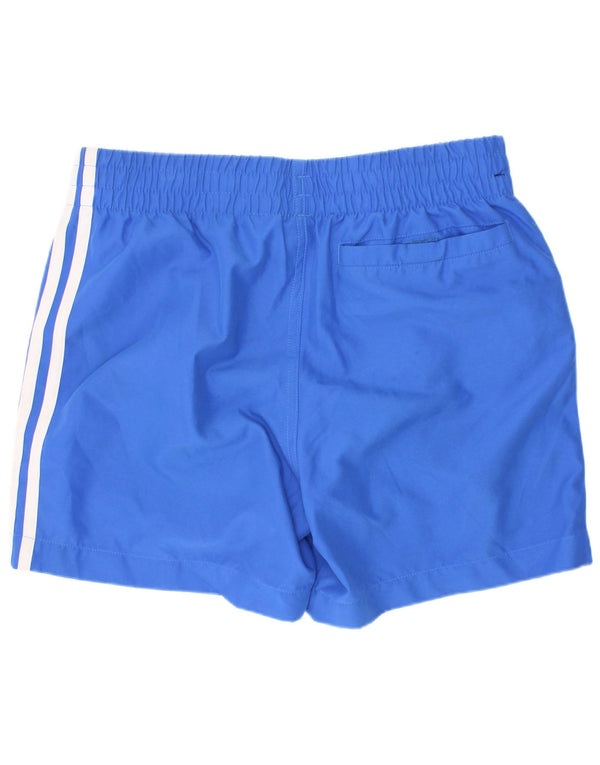 Pantaloni scurți de înot Adidas băieți 12-13 ani poliester albastru