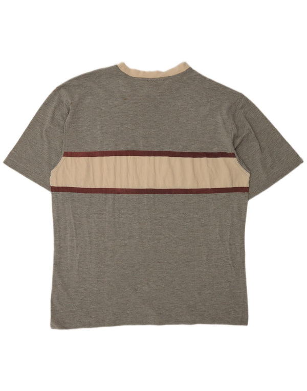 Tricou pentru bărbați Puma Top Medium Gri din bumbac color bloc