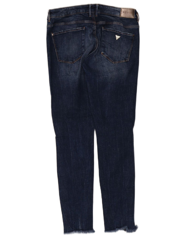 Blugi skinny pentru femei Guess Distressed Jegging W30 L28 Blue