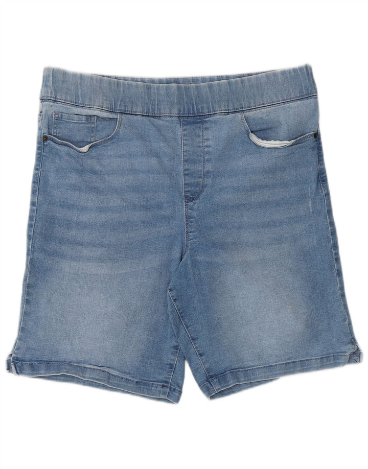 DKNY Pantaloni scurți din denim pentru femei, mari W34, bumbac albastru